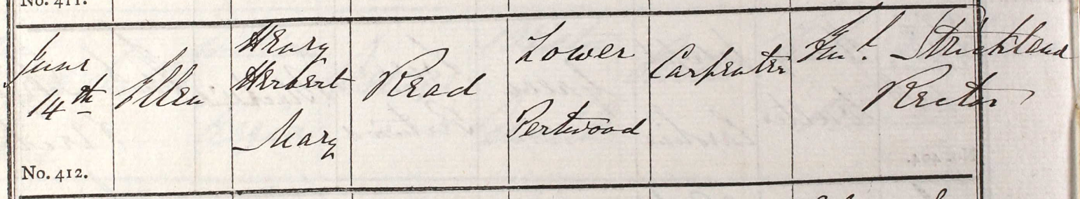 1875 Christening - Ellen Read