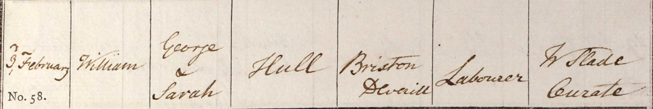 1822 Christening - William Hill