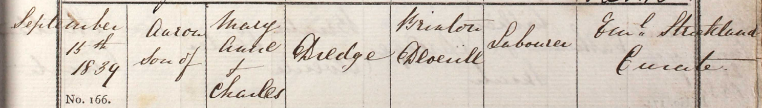 1839 Christening - Miriam Dredge