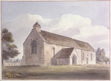 Hill Deverill Church - Watercolour by John Buckler 1804